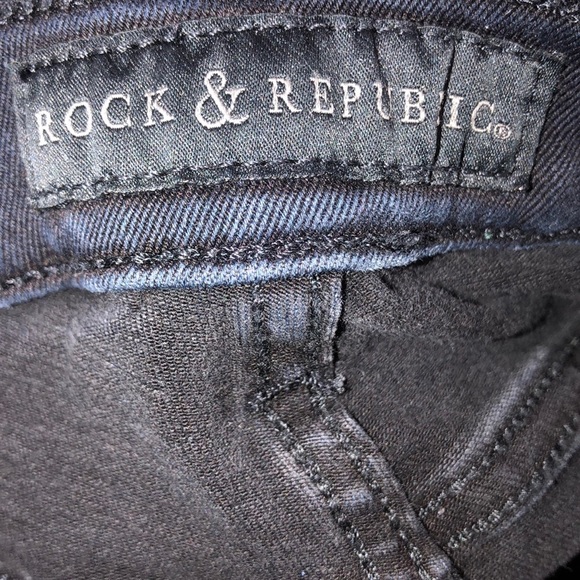 Rock & Republic size 10 black skinny jeans - Picture 6 of 7